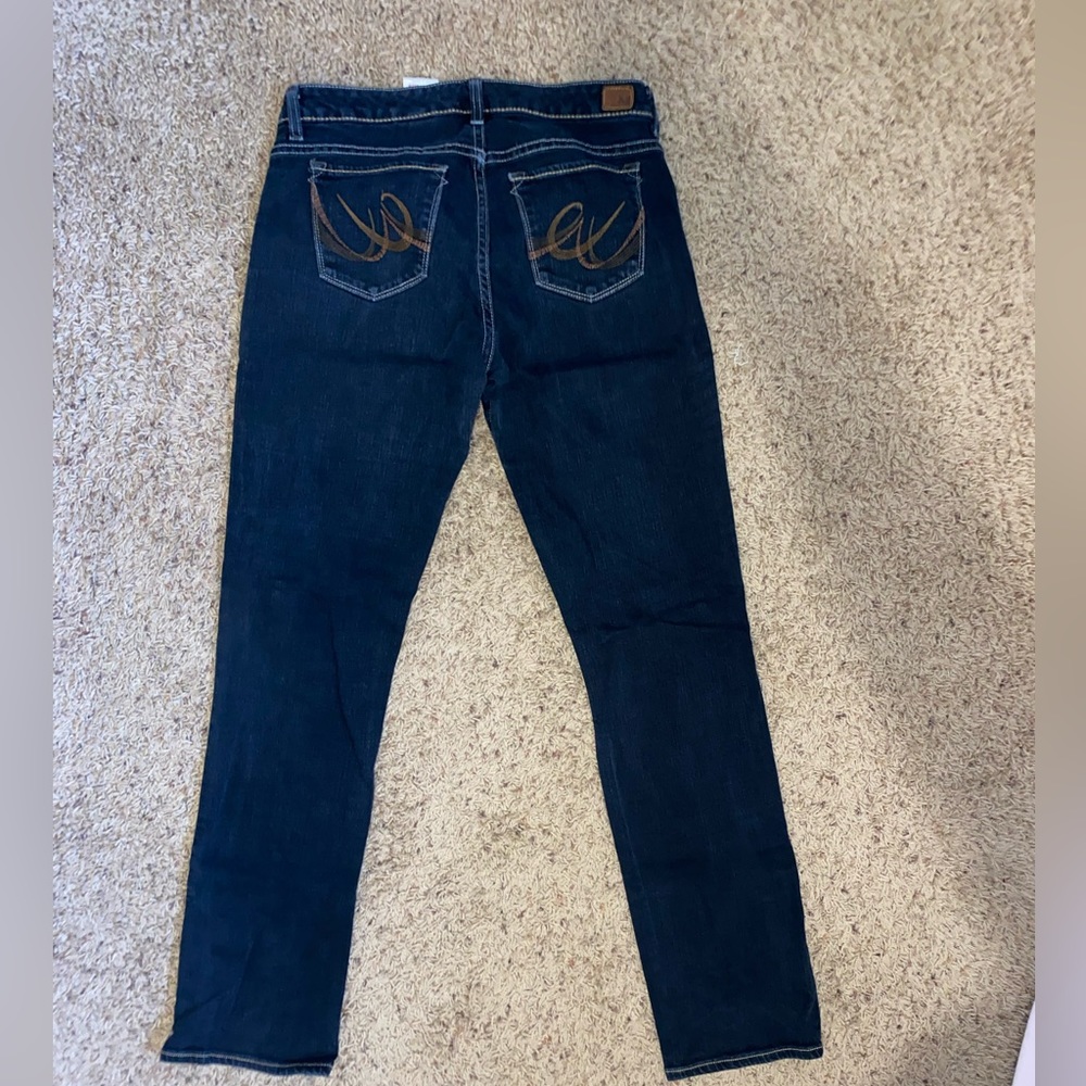 Women’s Blue Express Low Rise Straight Jeans size 8 Long